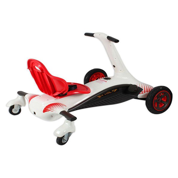 Kart electric Rollplay Turnado drift Alb