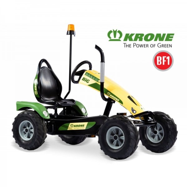 Kart cu pedale Dino Cars Track BF1 KRONE Big cu Girofar