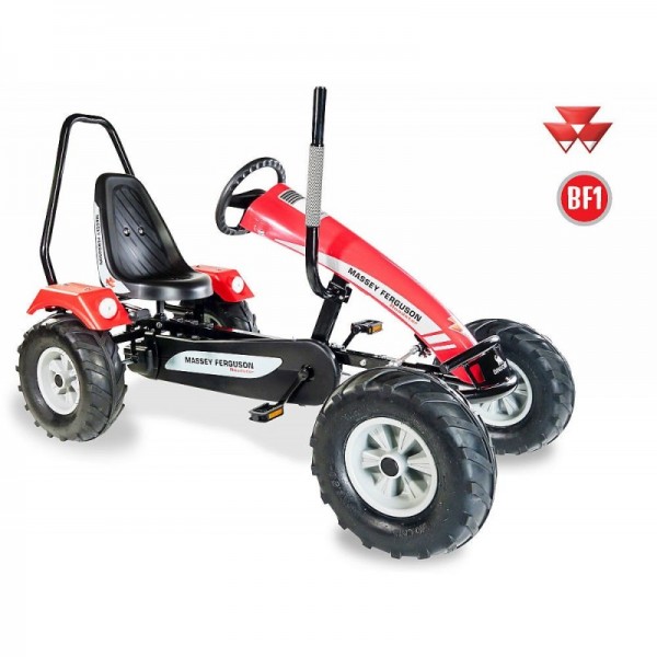 Kart cu pedale Dino Cars Track BF1 Massey Ferguson cu Roll Bar